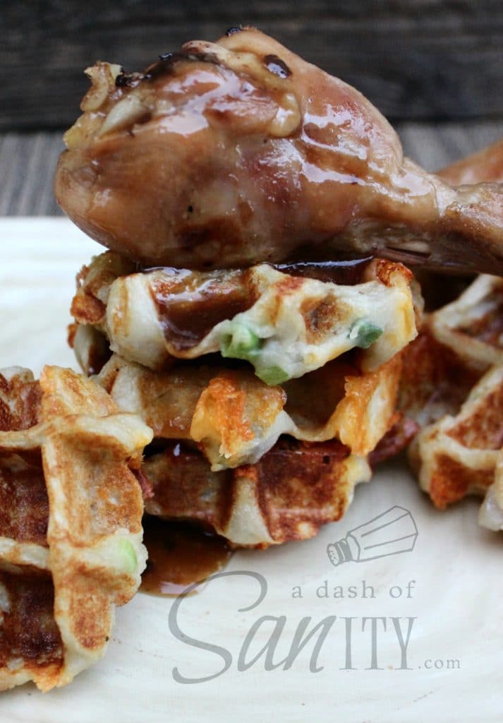 Maple Baked Chicken & Potato Waffles A Dash of Sanity