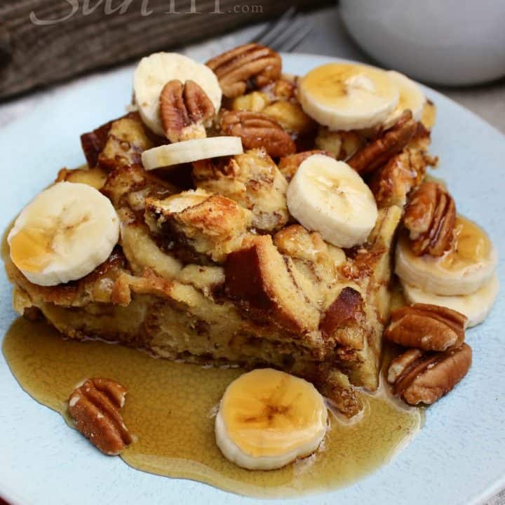 Bananas Foster Baked French Toast A Dash of Sanity