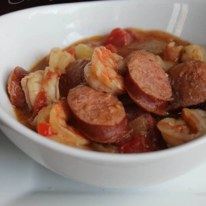 Slow Cooker Sausage & Shrimp Gumbo Dash of Sanity