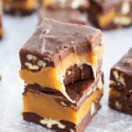 stack of turtle fudge