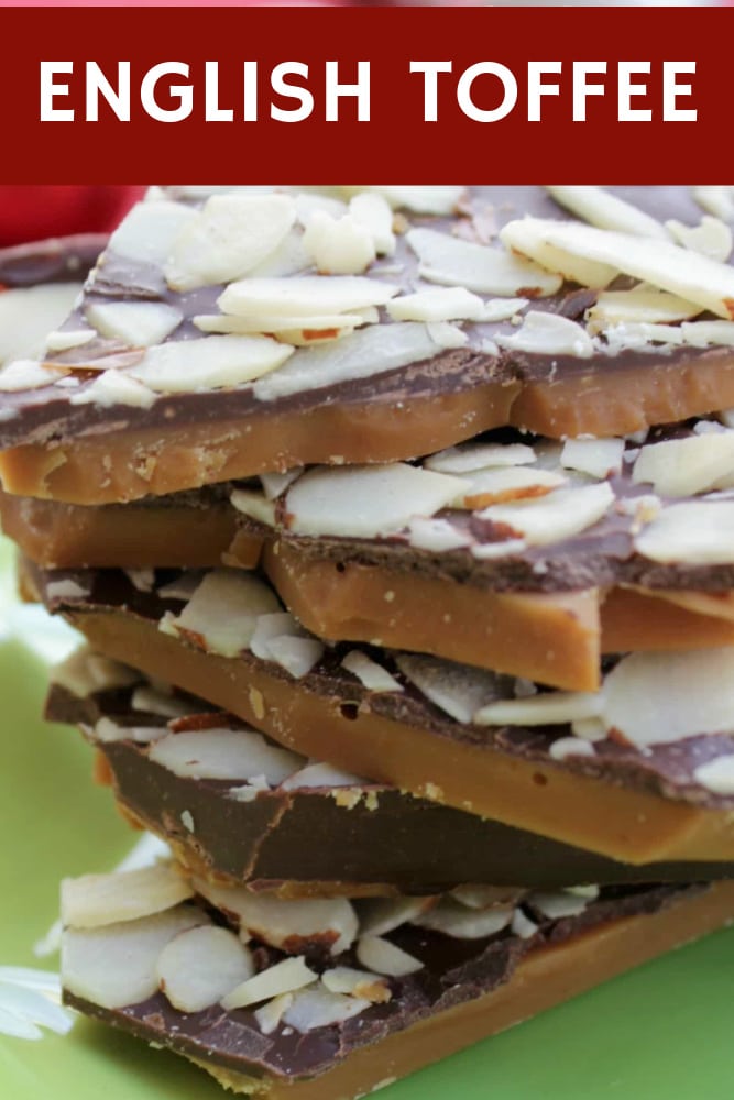 stack of english toffee