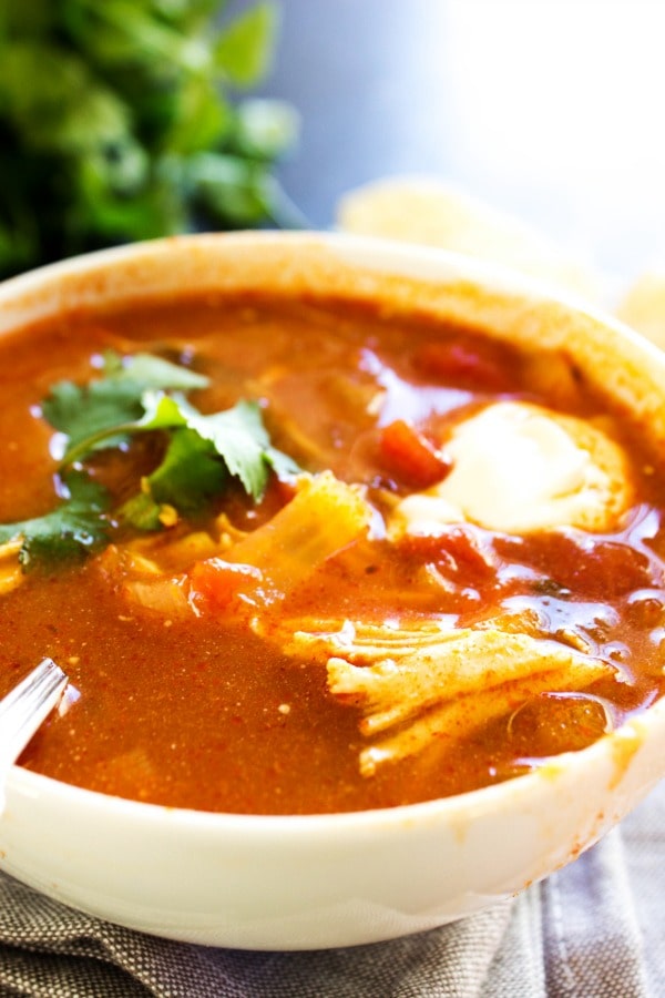 Chicken Tortilla Soup Crock Pot - Dash of Sanity