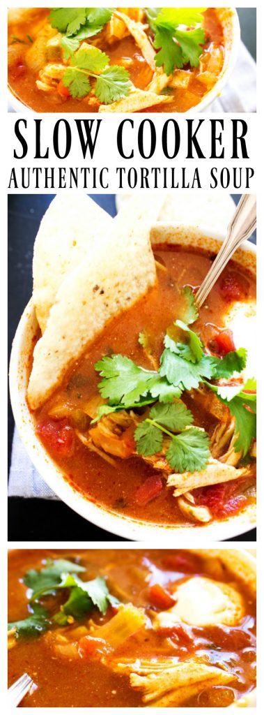 photo collage with bowls of soup