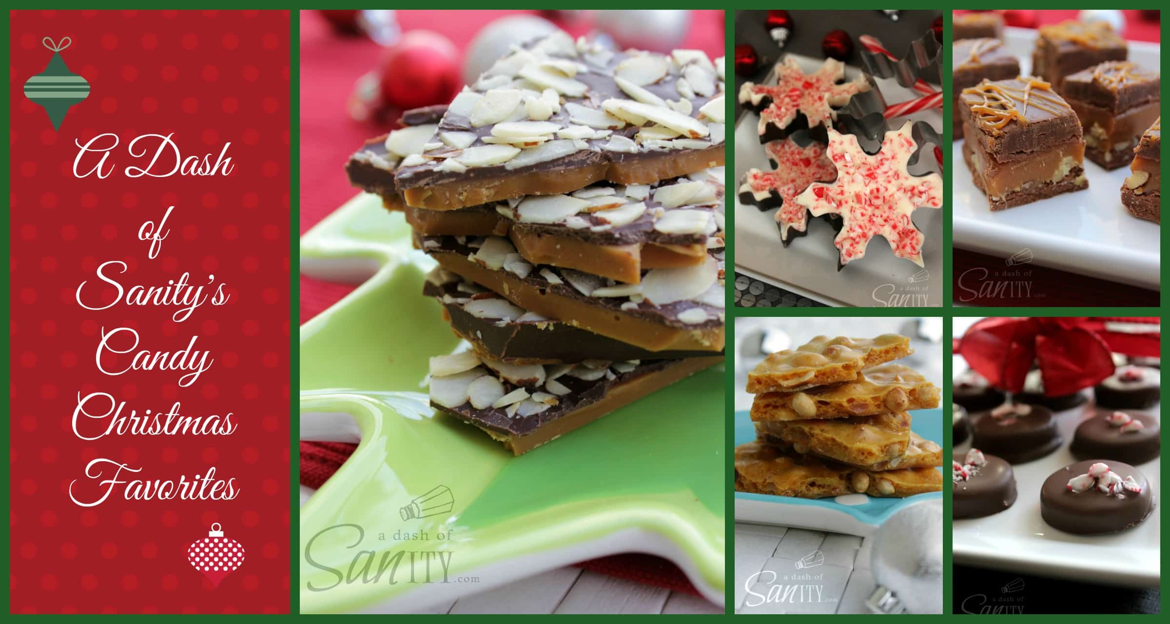 A Dash of Sanityâs Christmas Candy Favorites collage