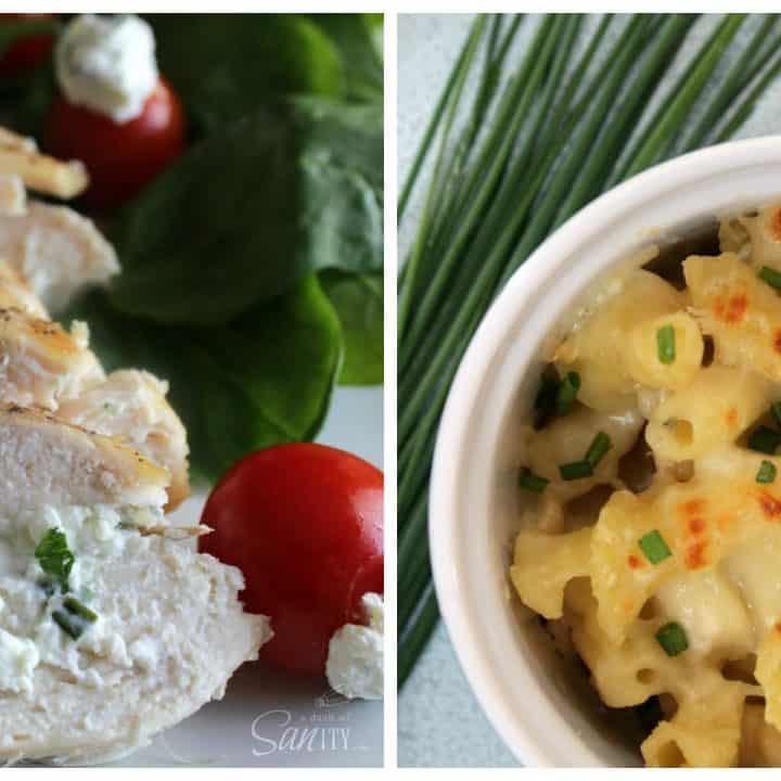 Chive & Garlic Chicken Two Ways Stuffed Chicken Breast and Creamy