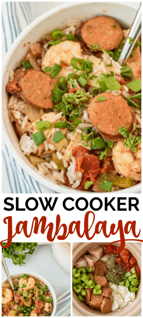 Slow Cooker Jambalaya long pin