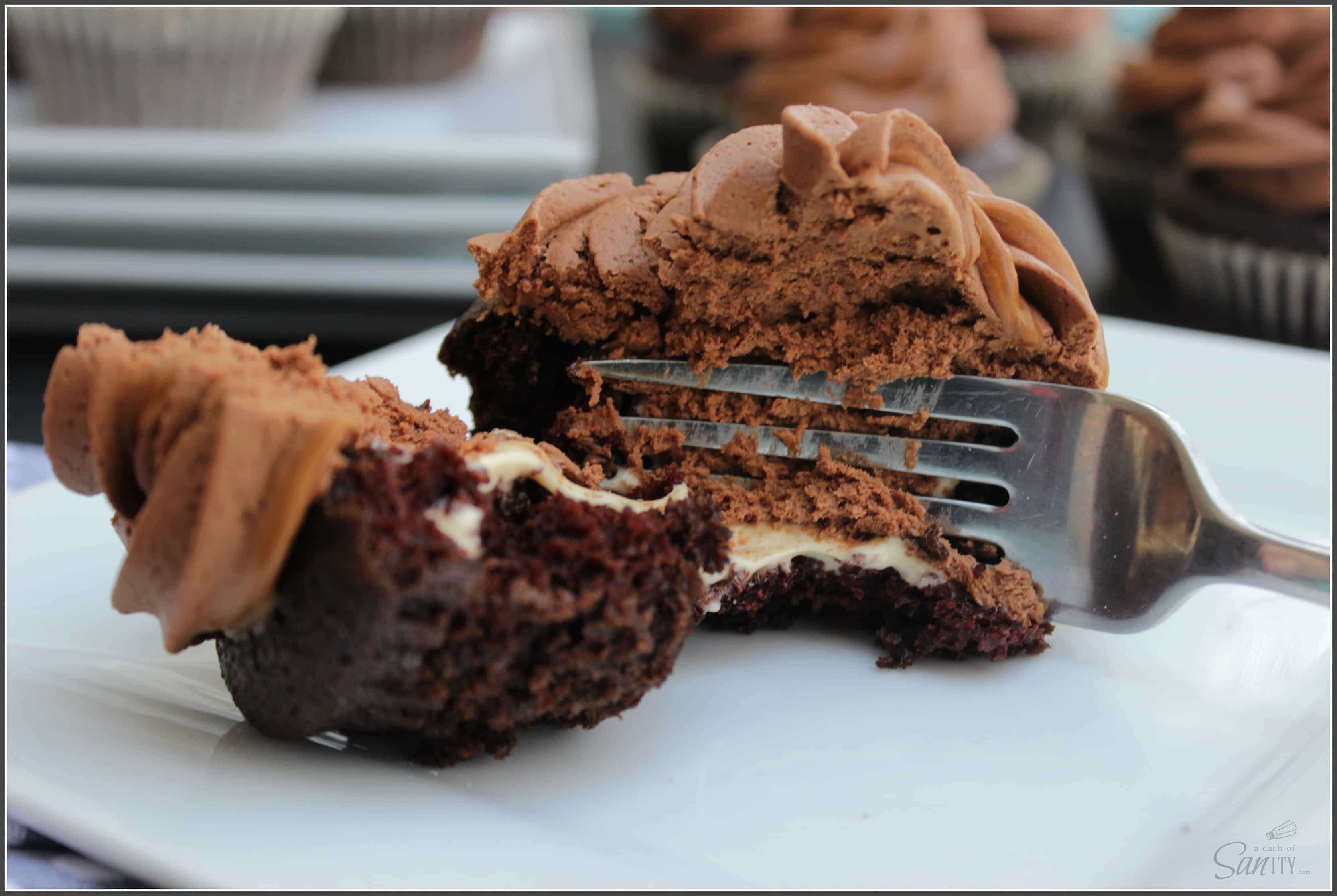 Chocolate Caramel Surprise Cupcakes