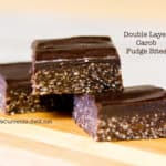 double layer carob fudge bites