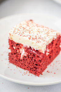 Easy Red Velvet Poke Cake
