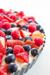 Simple No Bake Fruit Tart