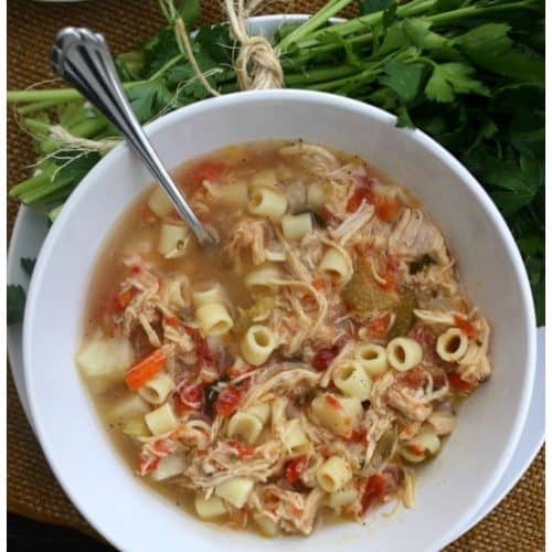 Slow Cooker Sicilian Chicken Soup