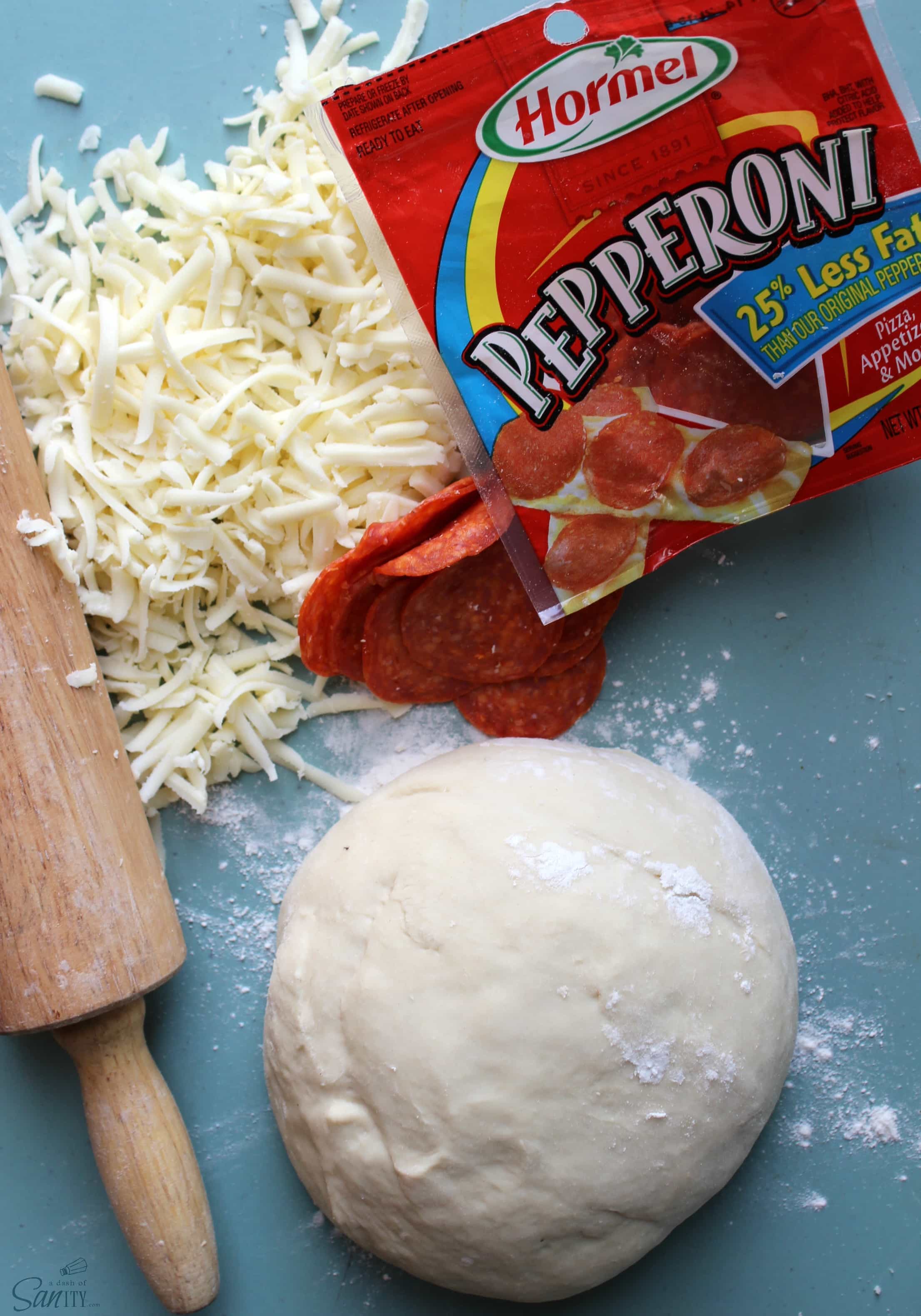 Hormel Pepperoni & Cheese Stuffed Pretzel Dippers ingredients Dash of
