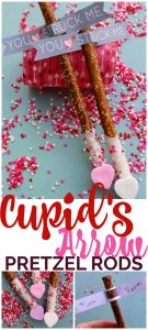 Cupid’s Arrow Pretzel Rods pinterest image