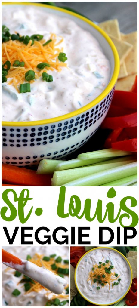 St. Louis Veggie Dip pinterest image
