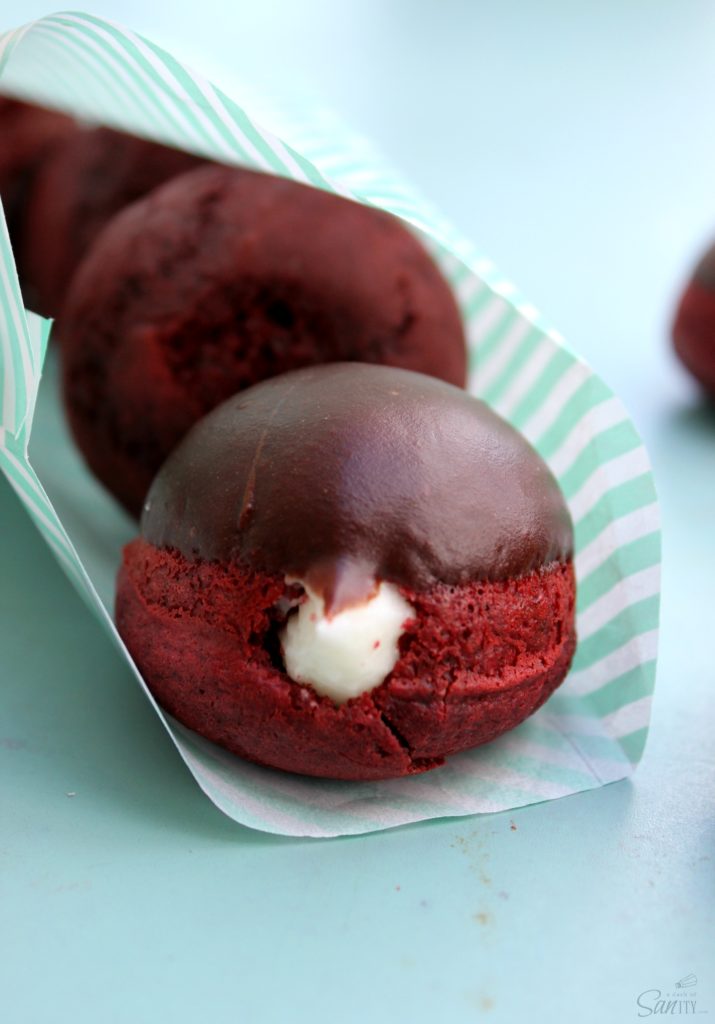 Baked Red Velvet Cake Donuts Holes package