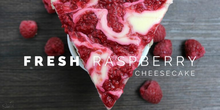 Fresh Raspberry Cheesecake - A Dash of Sanity