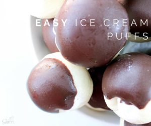 Easy Ice Cream Puffs