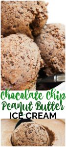 Semi-Homemade Chocolate Chip Peanut Butter Ice Cream pinterest image