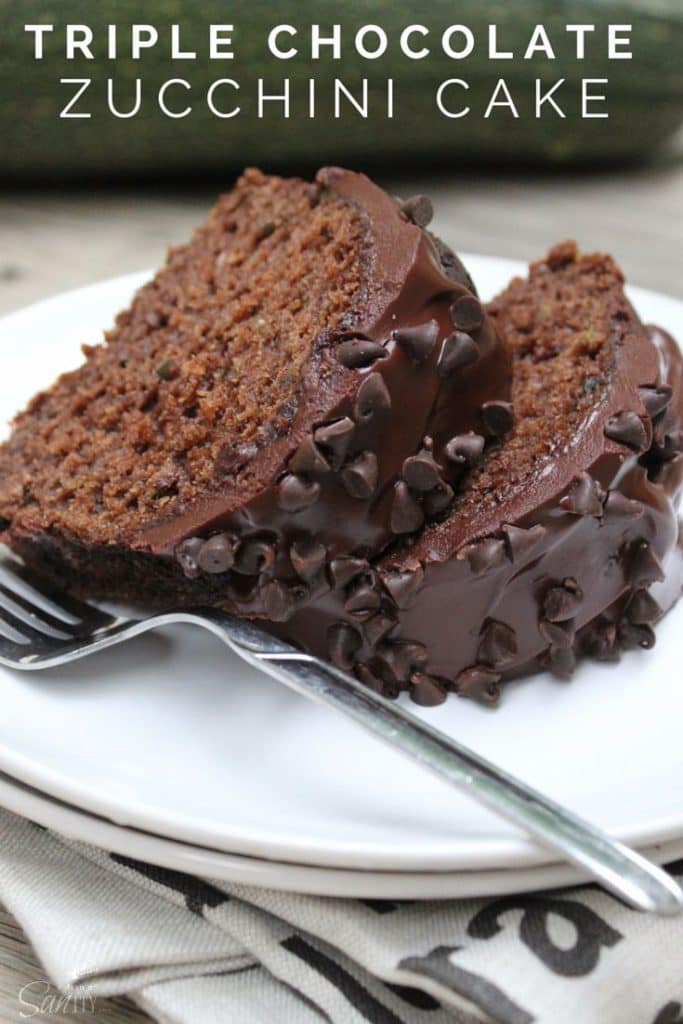 Triple Chocolate Zucchini Cake Pin