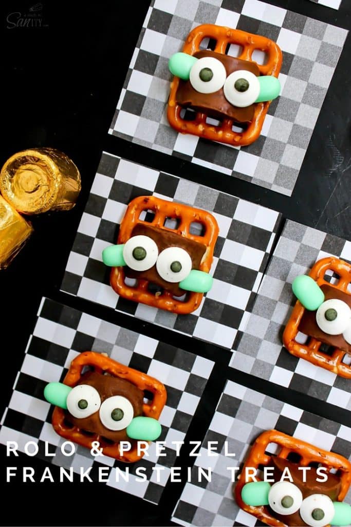 Rolo & Pretzel Frankenstein Treats.