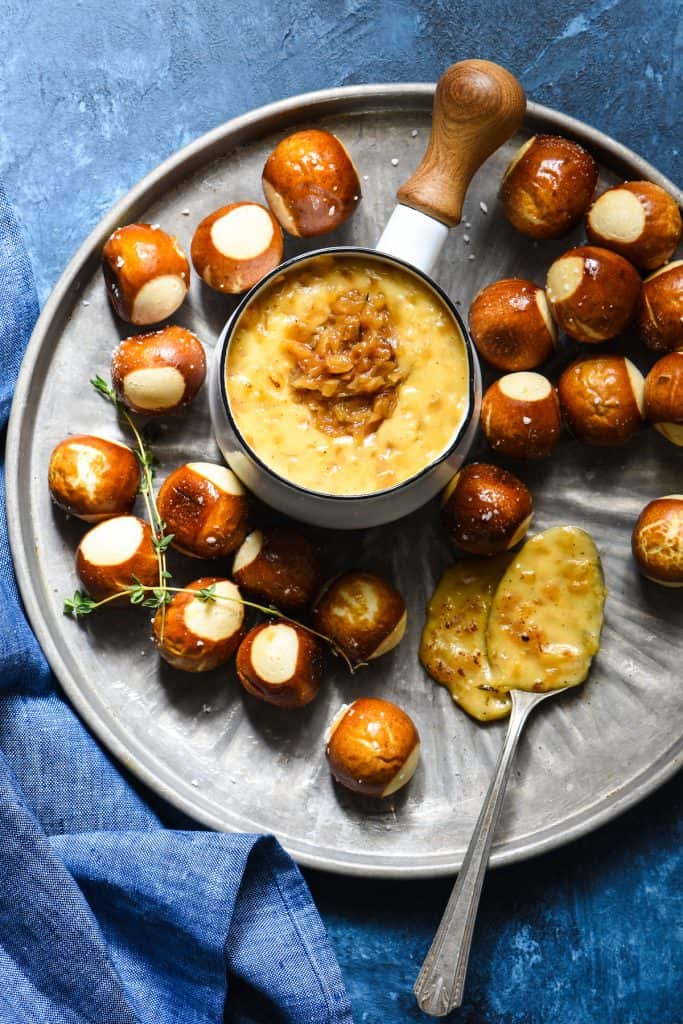 French Onion Cheese Fondue