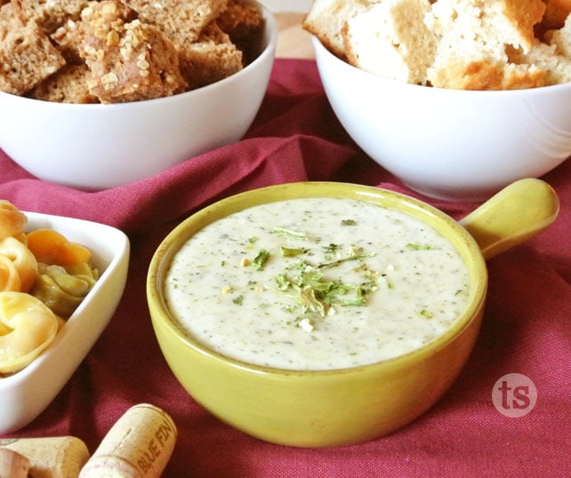 Tastefully Simple, Spinach Herb Cheese Fondue Dash of Sanity