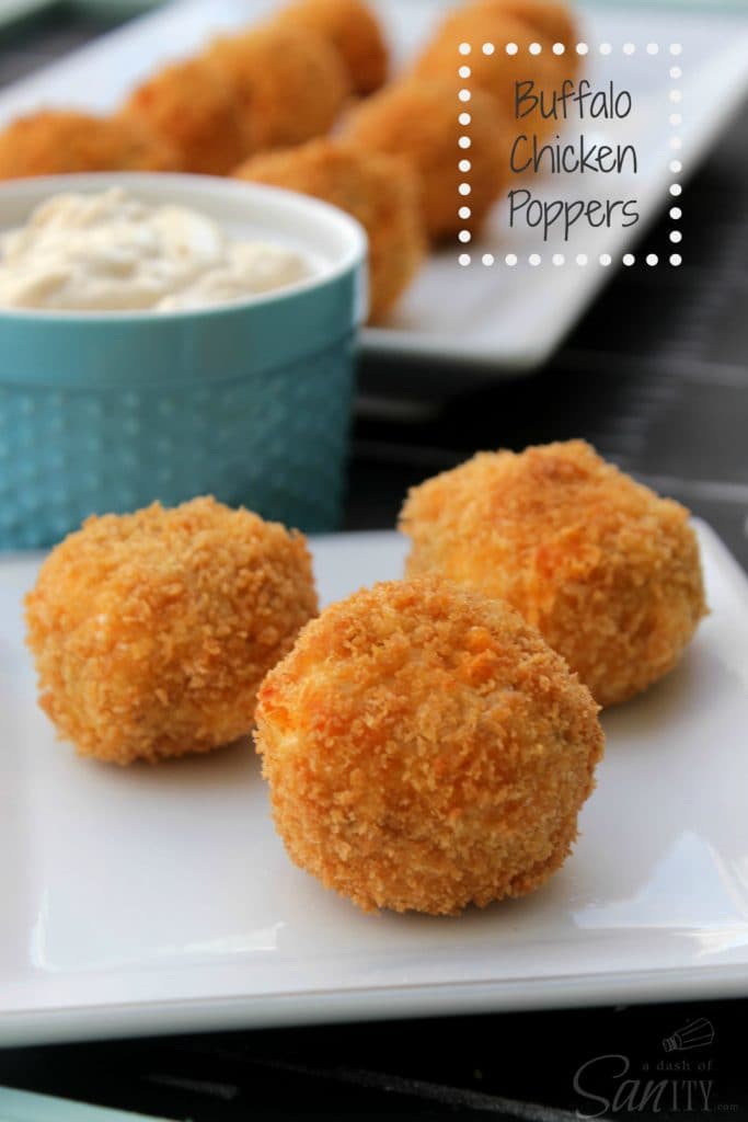 Buffalo Chicken Poppers