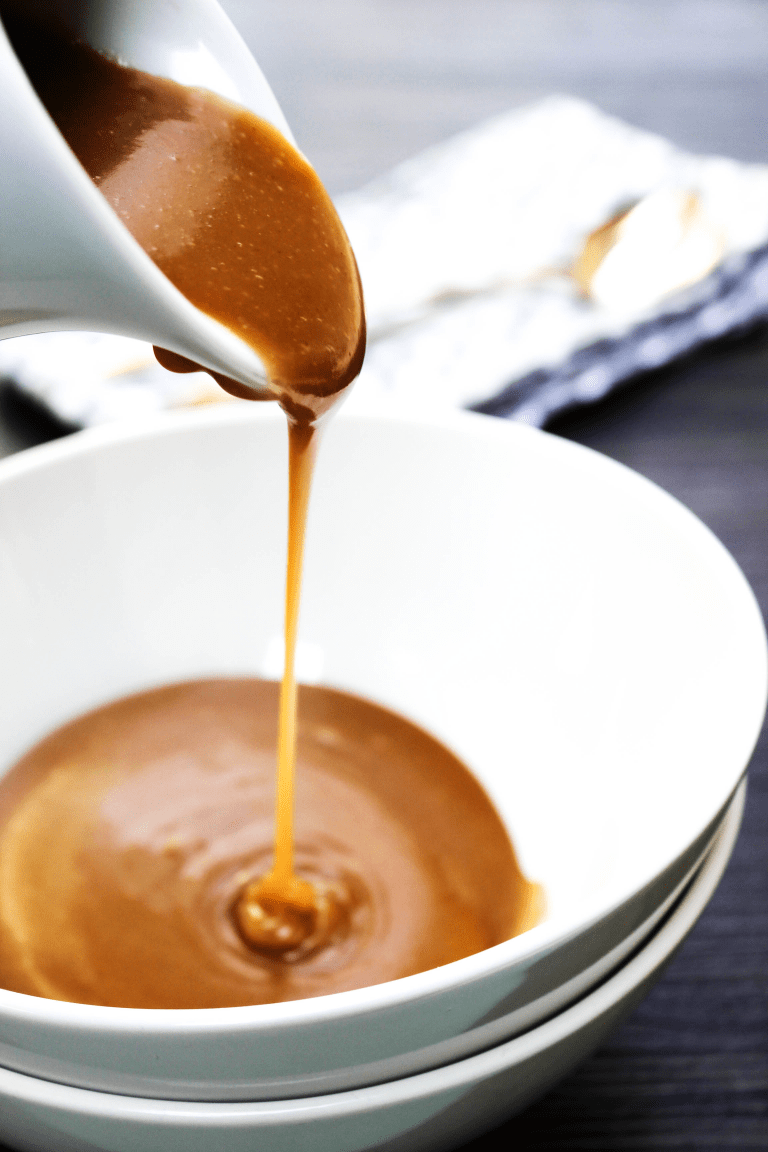 Peanut Butter Caramel Sauce - Dash of Sanity