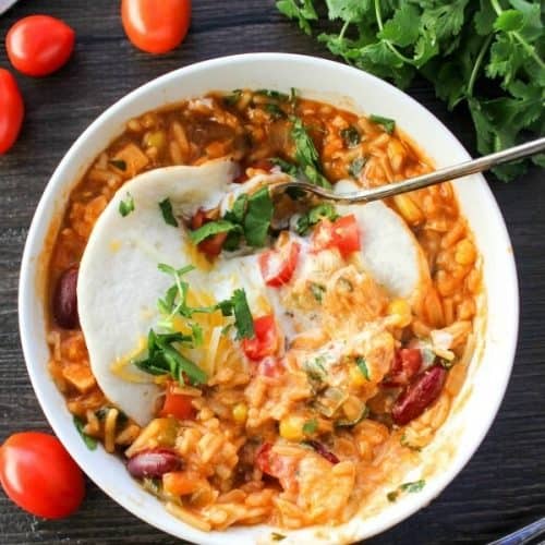 Smothered Chicken Burrito Soup