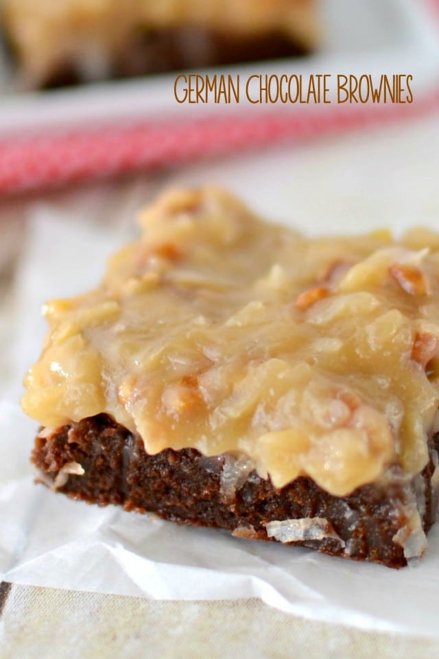 German Chocolate Brownies