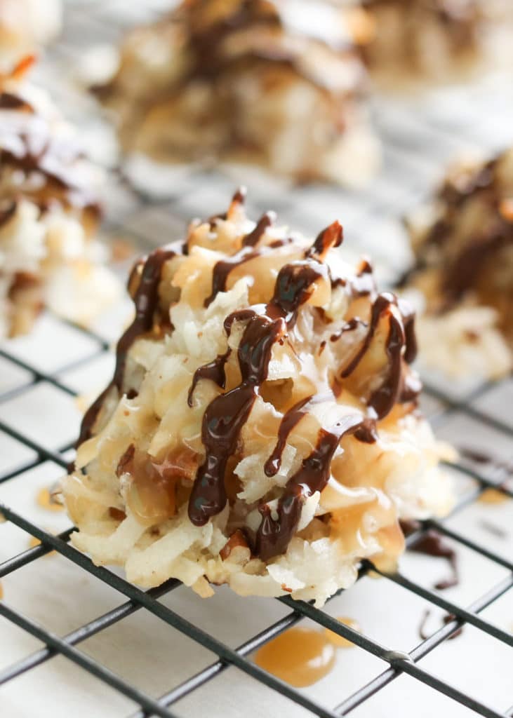 German Chocolate Macaroons