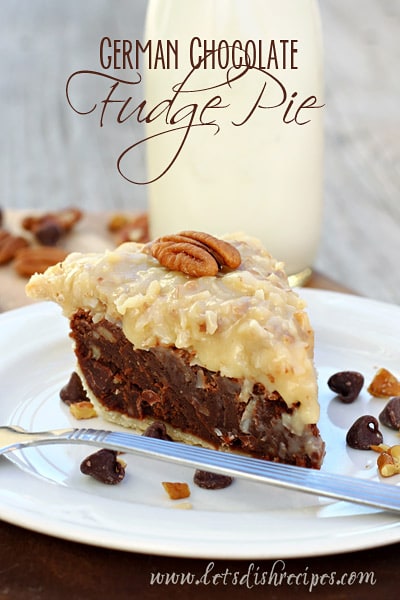 German chocolate fudge pie