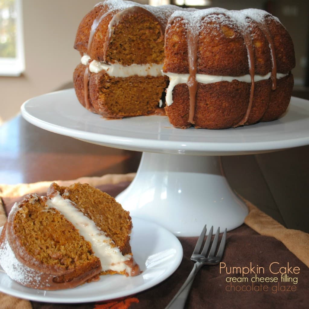 Pumpkin Cake with Ganache