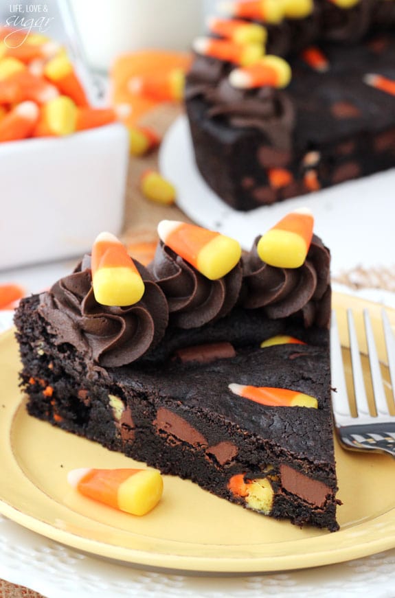 candy corn chocolate chip cookie cake.