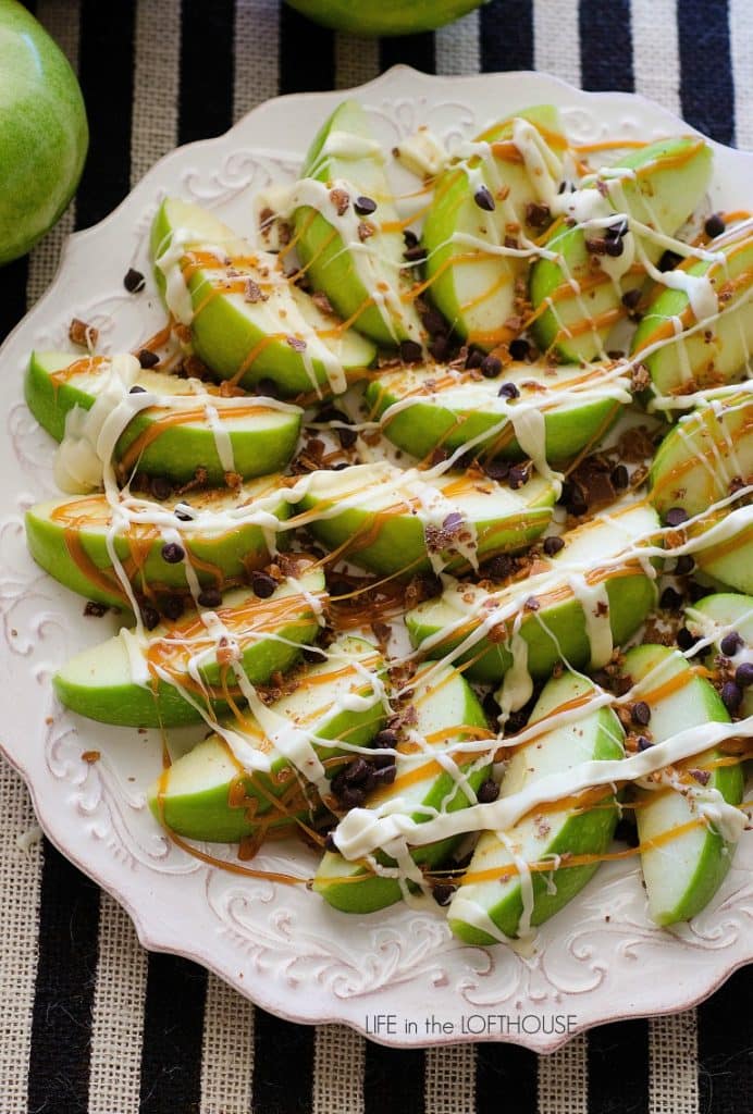 caramel apple nachos.