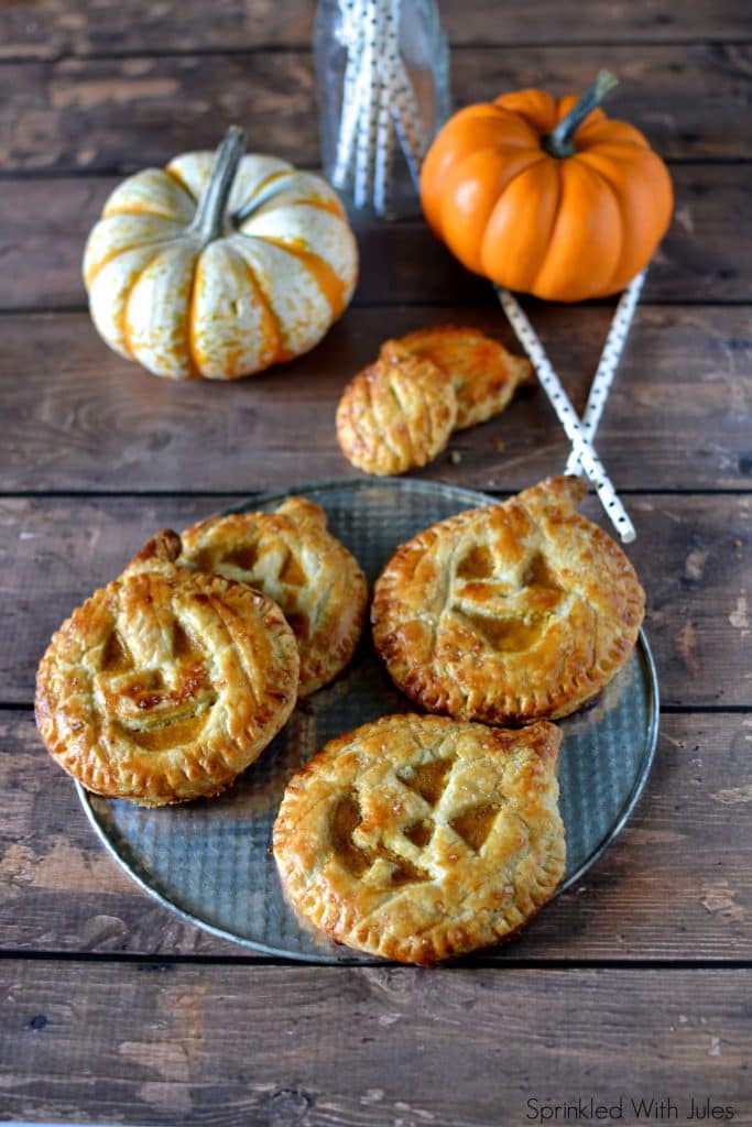 jack o lantern hand pies.