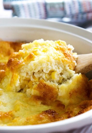 Grandma Jane's Scalloped Corn is my favorite corn dish to make, and my favorite to eat. It's like eating a delicious, sweet corn souffle.