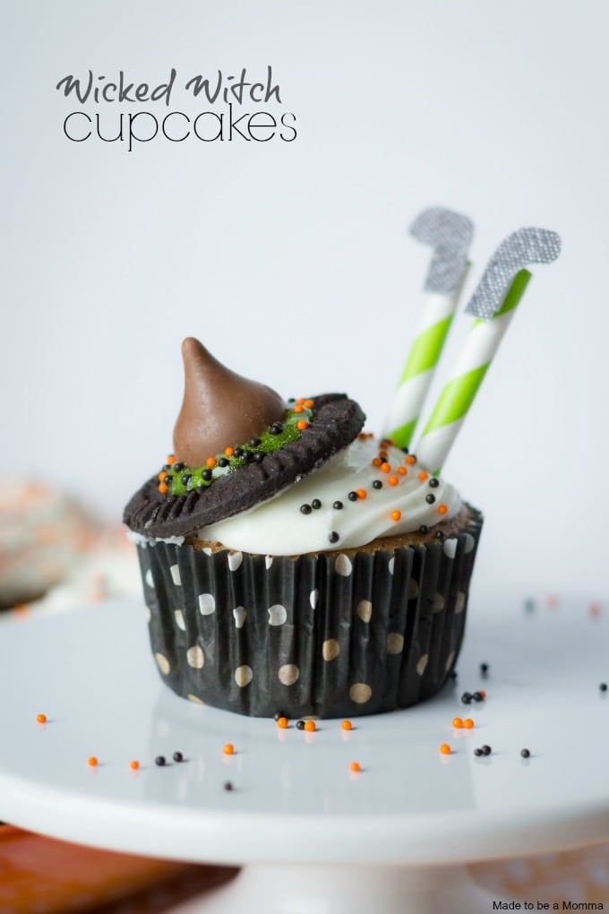 wicked witch cupcakes.