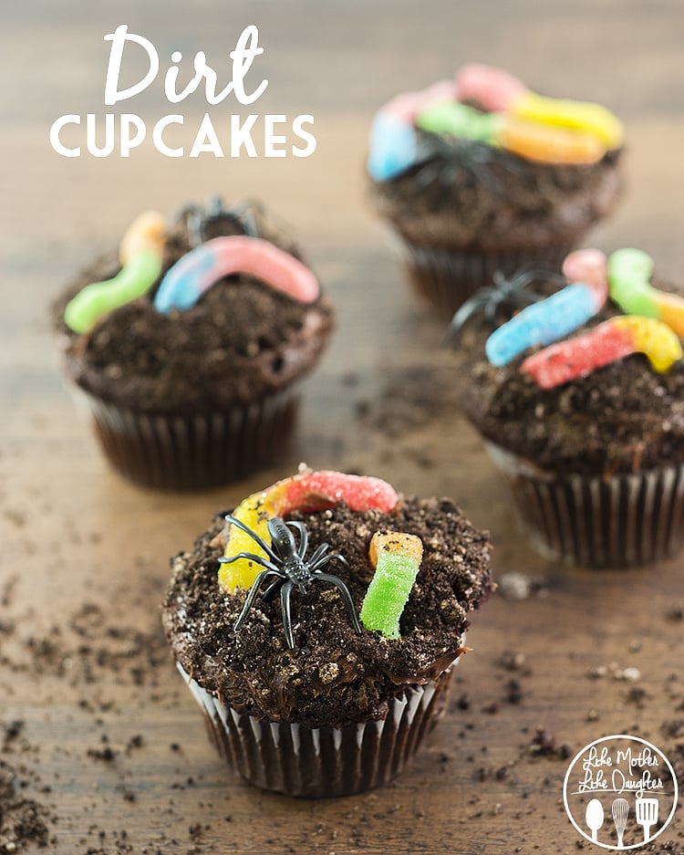 dirt cupcakes.