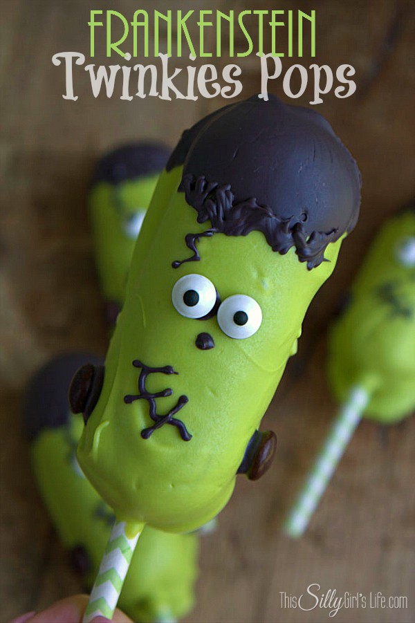 frankenstein twinkie pops.