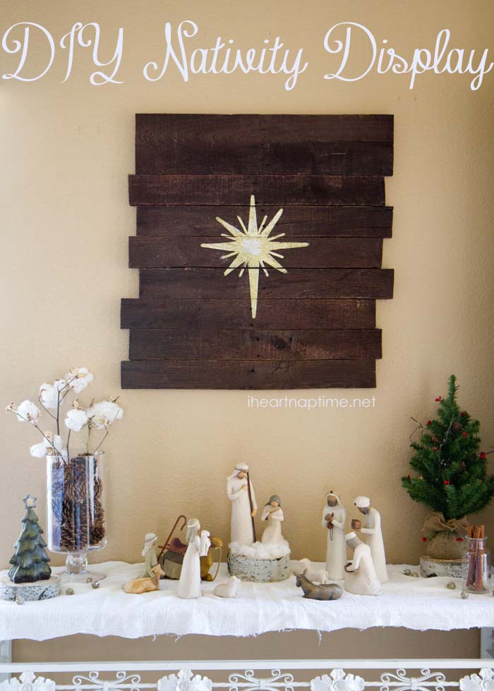 DIY NATIVITY DISPLAY