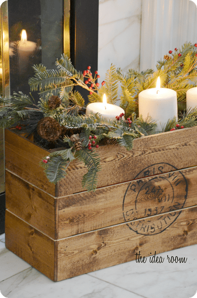 CHRISTMAS VINTAGE DIY CRATE 