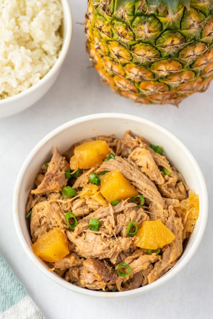 photo of a bowl of pineapple pork