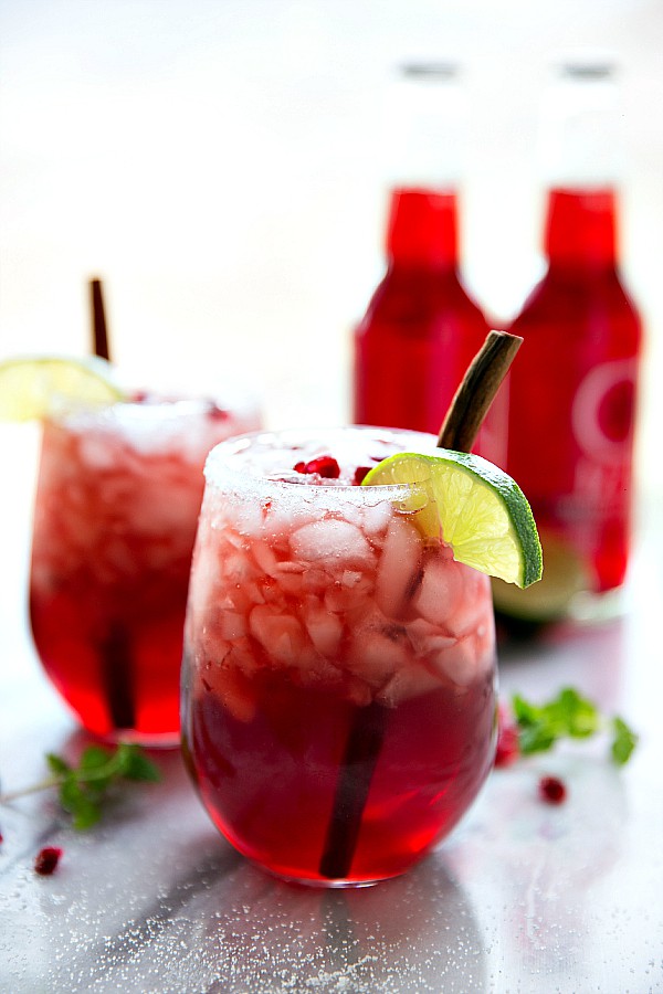 SPARKLING CRANBERRY POMEGRANATE DRINK