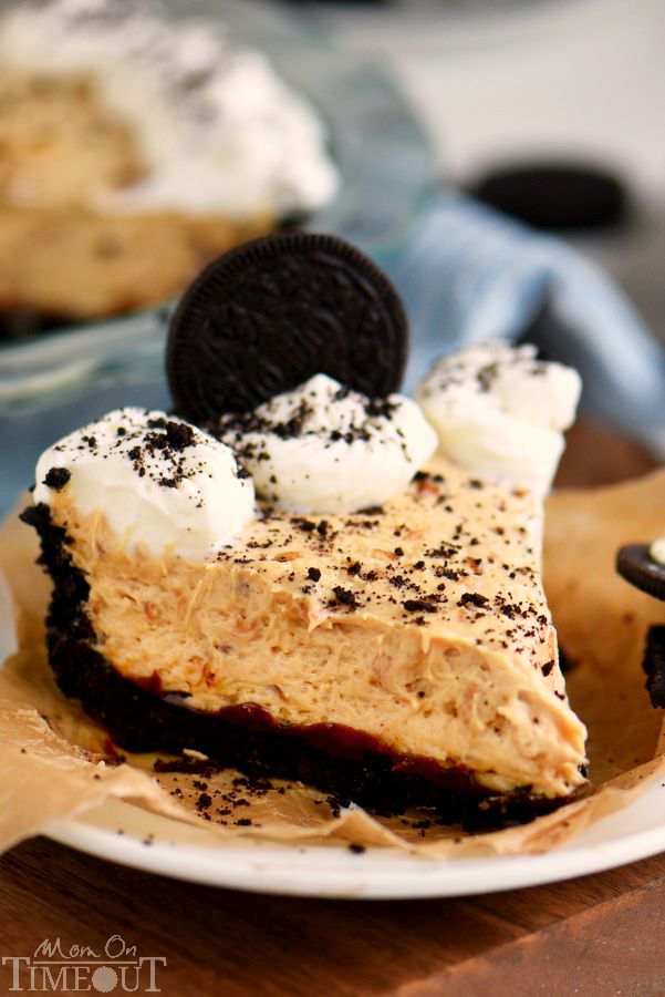 No Bake Peanut Butter Cheesecake Pie