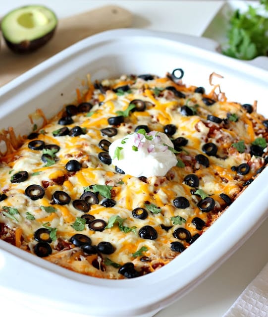 SLOW COOKER TACO LASAGNA