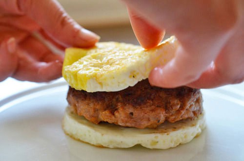 PALEO SAUSAGE EGG MCMUFFIN.