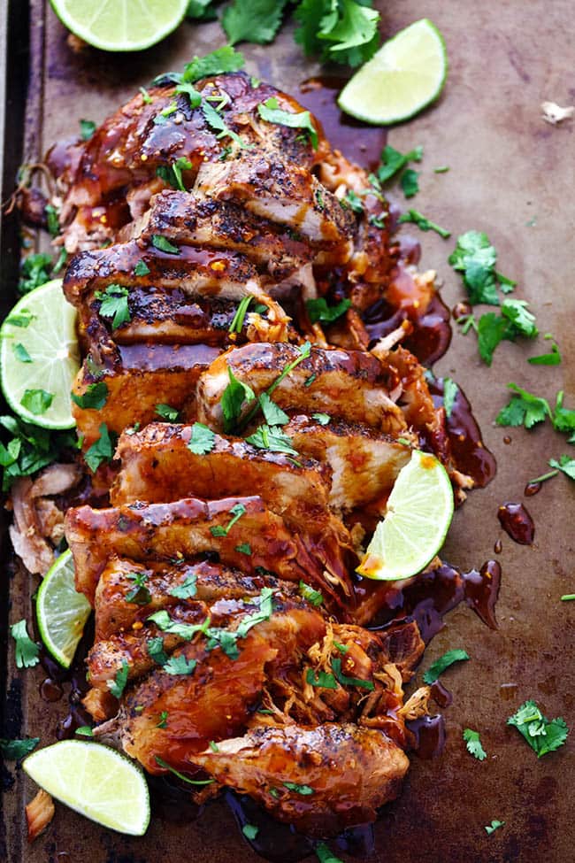 SLOW COOKER HONEY LIME GINGER PORK