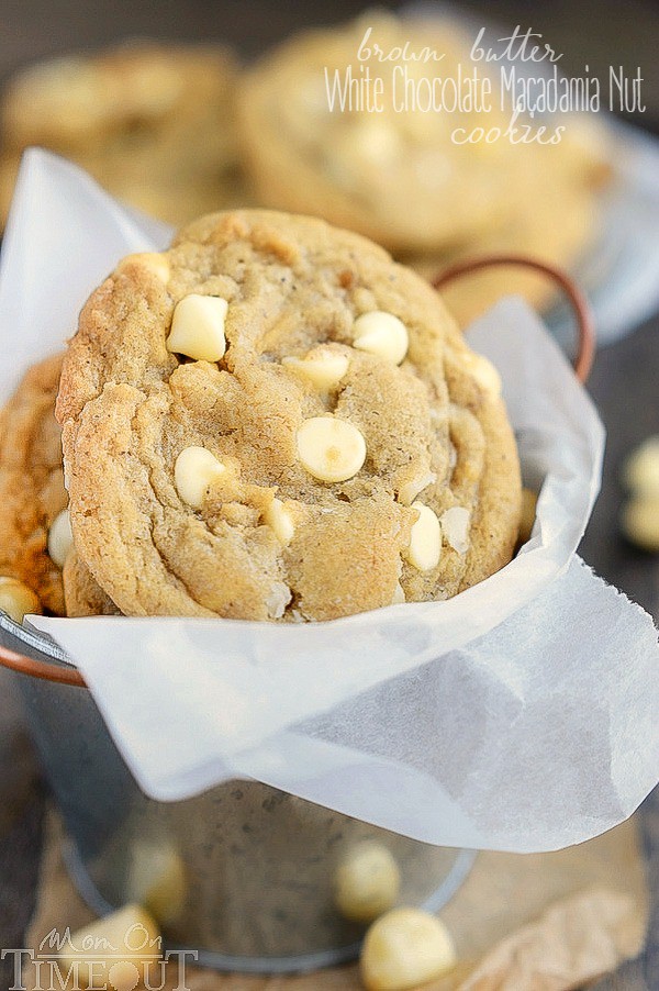 Brown Butter White Chocolate Macadamia Nut Cookies