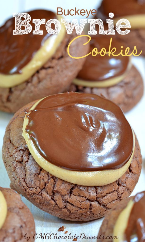 Buckeye Brownie Cookies